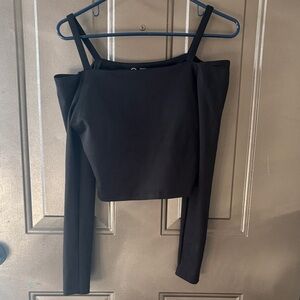 NWOT!! Gilly Hicks Elegant Black Off-Shoulder Top